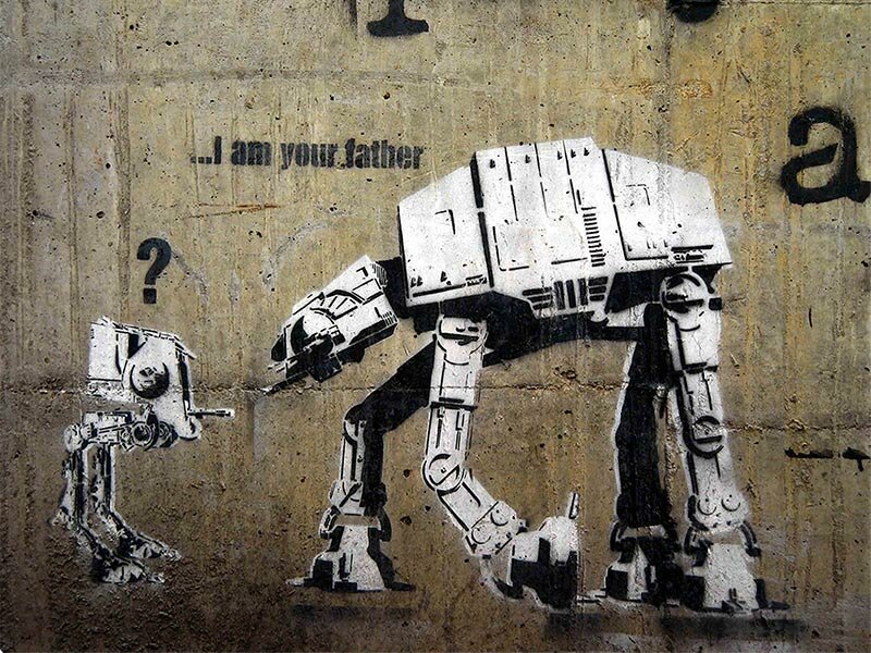 I Am Your Father banksy wallpaper